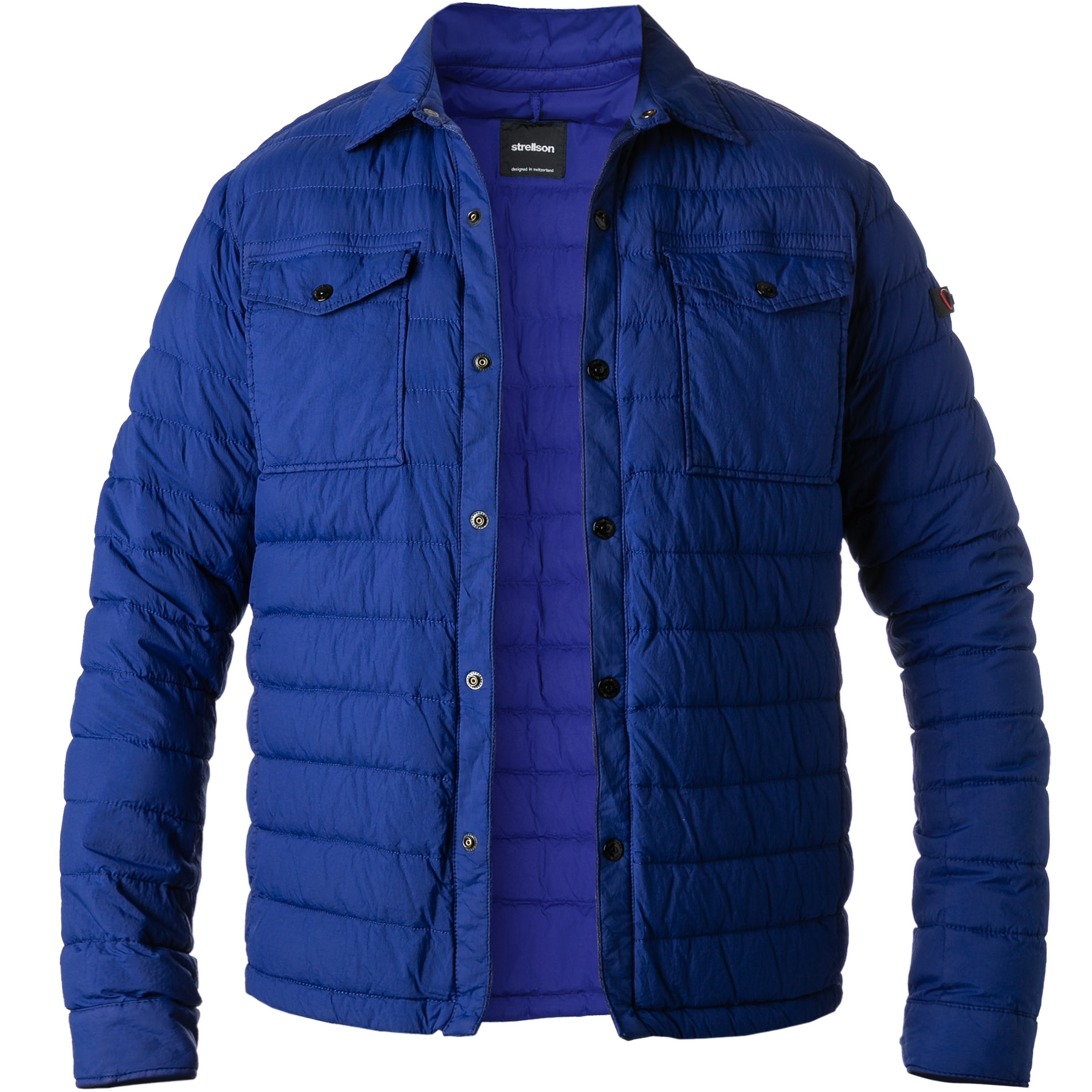 Strellson Herren Daunenjacke blau unifarben