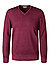 Pullover, Schurwolle, brombeere meliert - brombeere