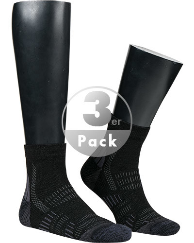 wapiti Trekkingsocken 3erPack schwarz 4550/S05/100