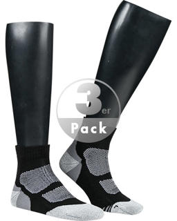 Stylingtipps Beschreibungsbild von wapiti Laufsocken 3er Pack schwarz 3520/RS04/100