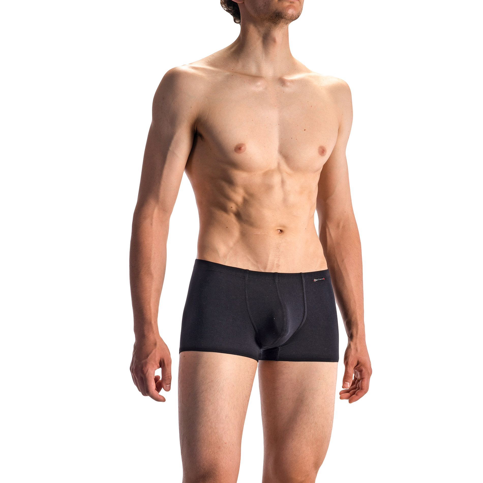 Olaf Benz Herren Casualpants Schwarz Baumwolle & Mix Unifarben