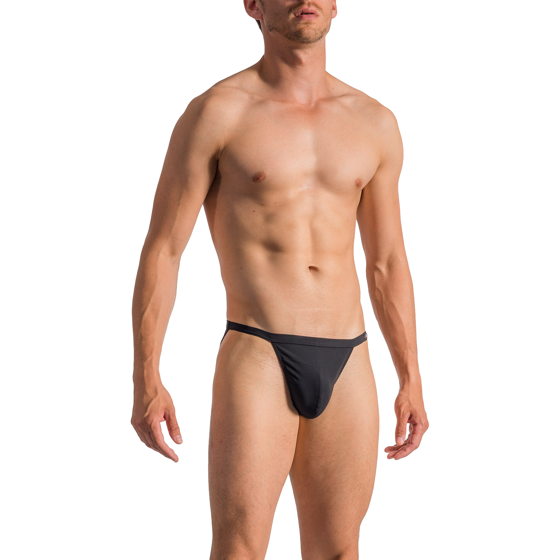 Olaf Benz Herren Beachtanga schwarz Elasthane unifarben