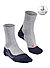Serie RU4, Socken, Mikrofaser-Baumwolle, grau-blau - lightgrey