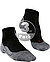 Serie Running RU4, Socken, Mikrofaser-Baumwolle, schwarz-grau - black-mix