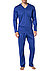 Pyjama, Baumwoll-Jersey, royal - royal