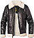 Jacke, Lederimitat-Kunstfell, schwarz - black