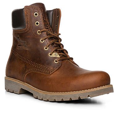 Schnürboots, Leder Lammfell gefüttert, haselnussbraun