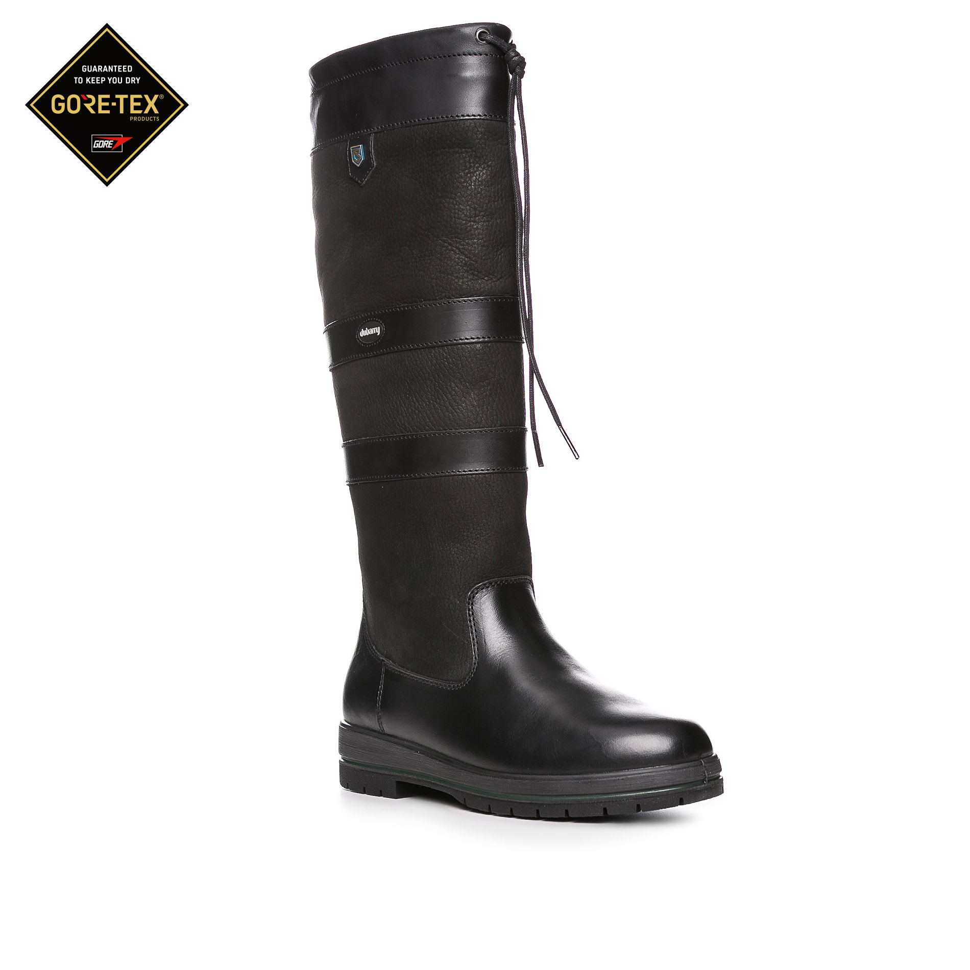 Dubarry Herren Stiefel Schwarz Glattleder