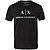 T-Shirt, Slim Fit, Baumwolle, schwarz - schwarz
