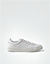 Sneaker aus Canvas mit Lackdetails - white