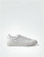Sneaker aus Canvas mit Lackdetails - white