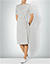 Kleid mit Drapierung - grau