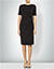 Kleid mit Drapierung - schwarz