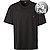 T-Shirt, Big&Tall, Baumwolle, schwarz - schwarz