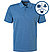 Polo-Shirt, Baumwoll-Jersey, hellblau - blau