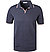 Polo-Shirt, Baumwoll-Strick, navy - blau