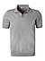 Polo-Shirt, Baumwoll-Strick, grau - grau