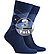 Socken, Mikrofaser, navy-capri gemustert - dunkelblau