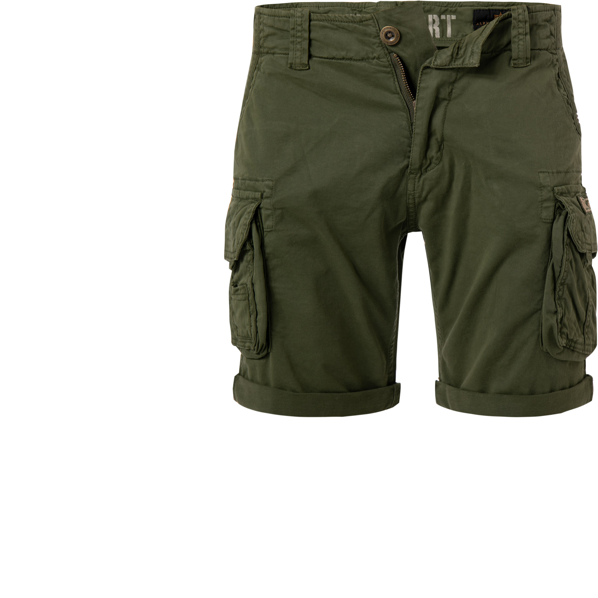 ALPHA INDUSTRIES Herren Hosen grün Slim Fit