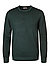 Pullover, Schurwolle, smaragdgrün meliert - grün