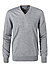 Pullover, Schurwolle, hellgrau meliert - hellgrau