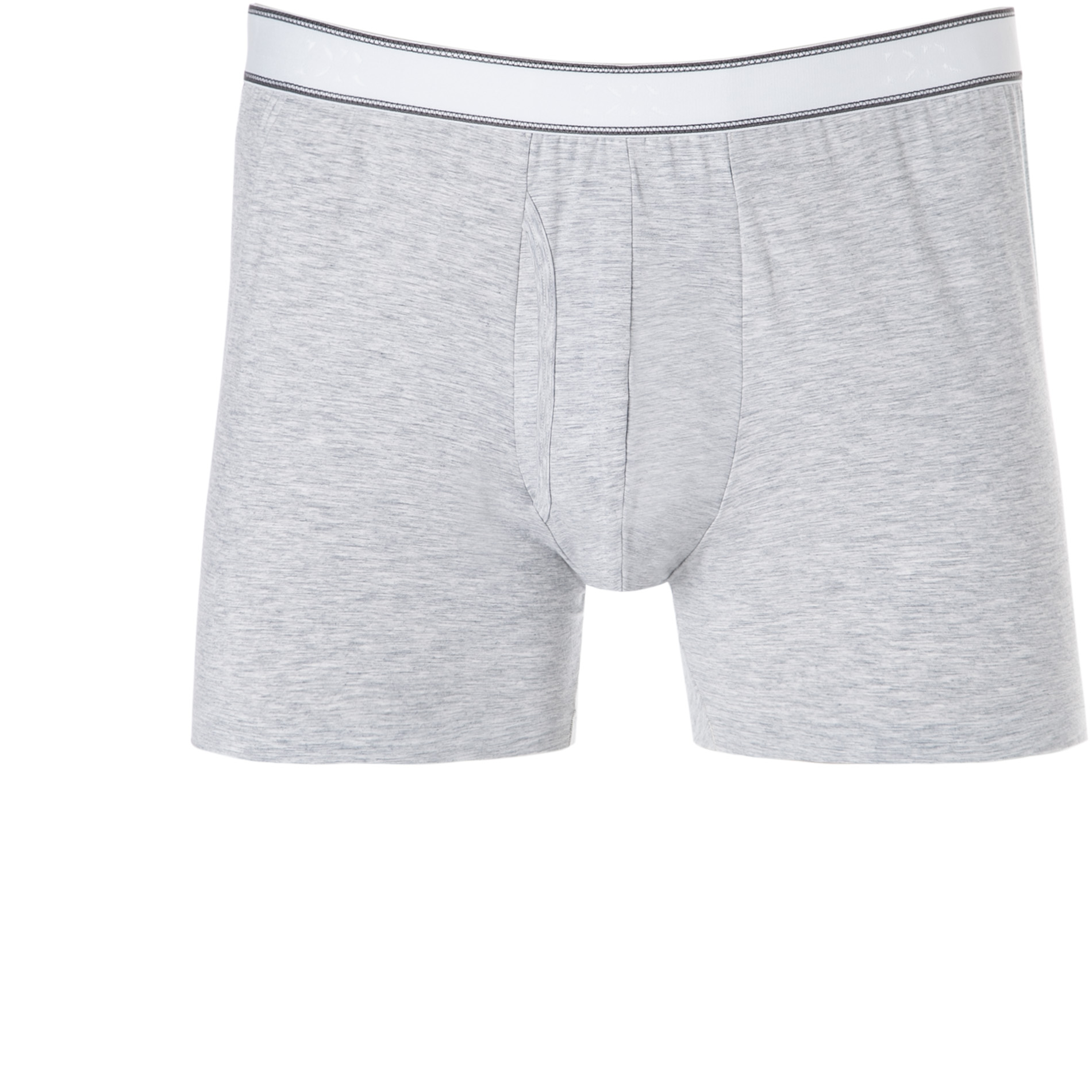 DEREK ROSE Herren Trunks grau Baumwolle meliert
