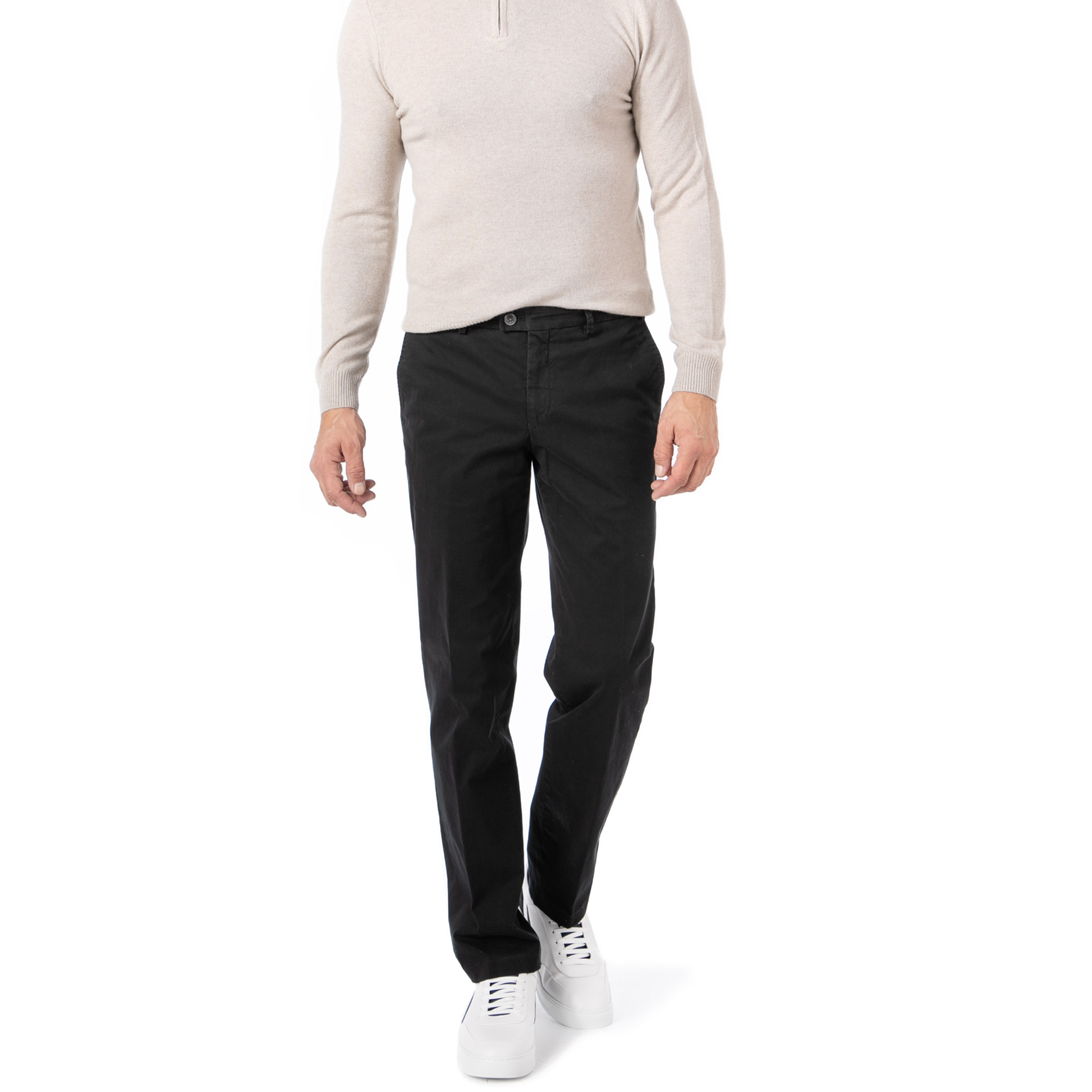 Hiltl Herren Hosen Schwarz