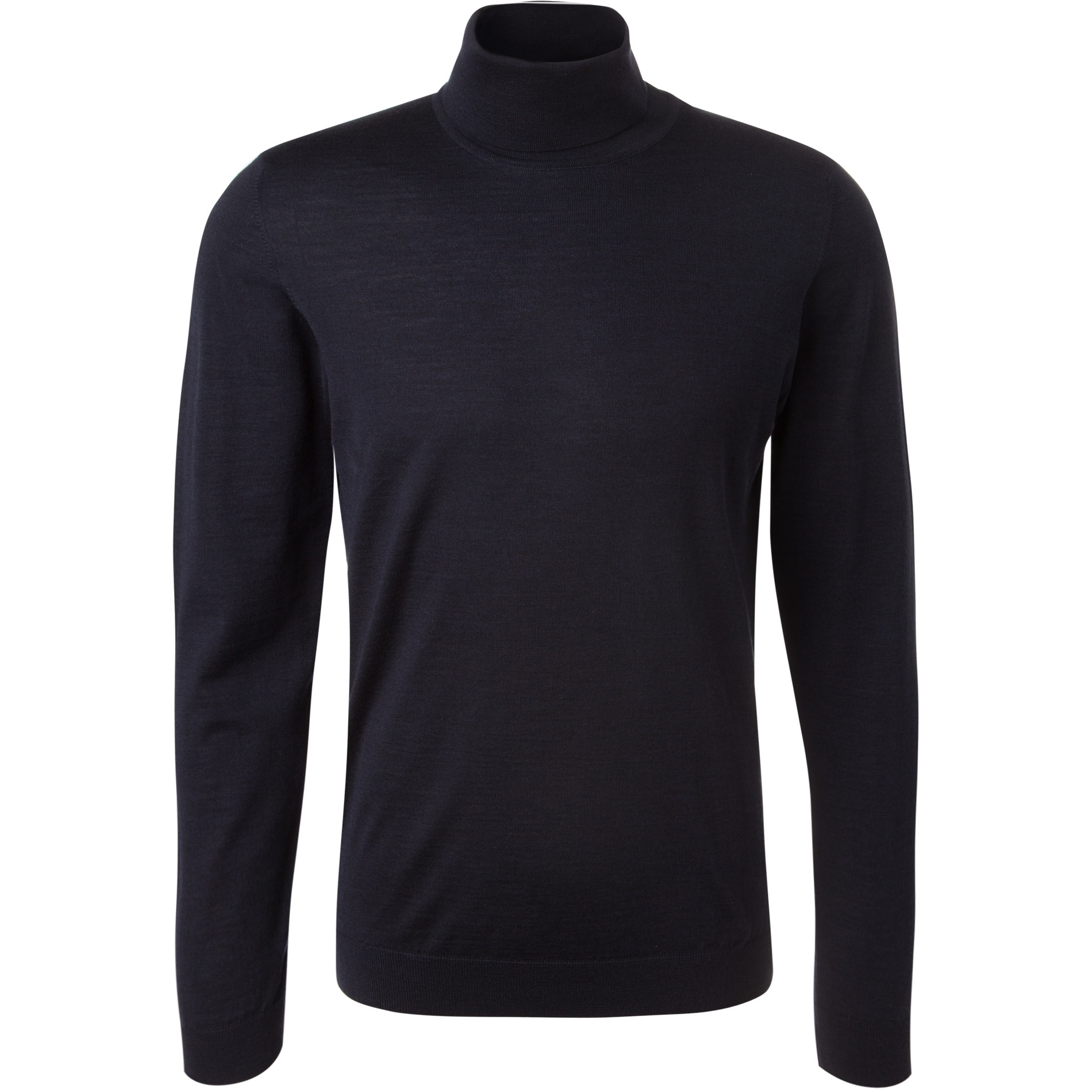 MAERZ Muenchen Herren Rollkragenpullover blau unifarben