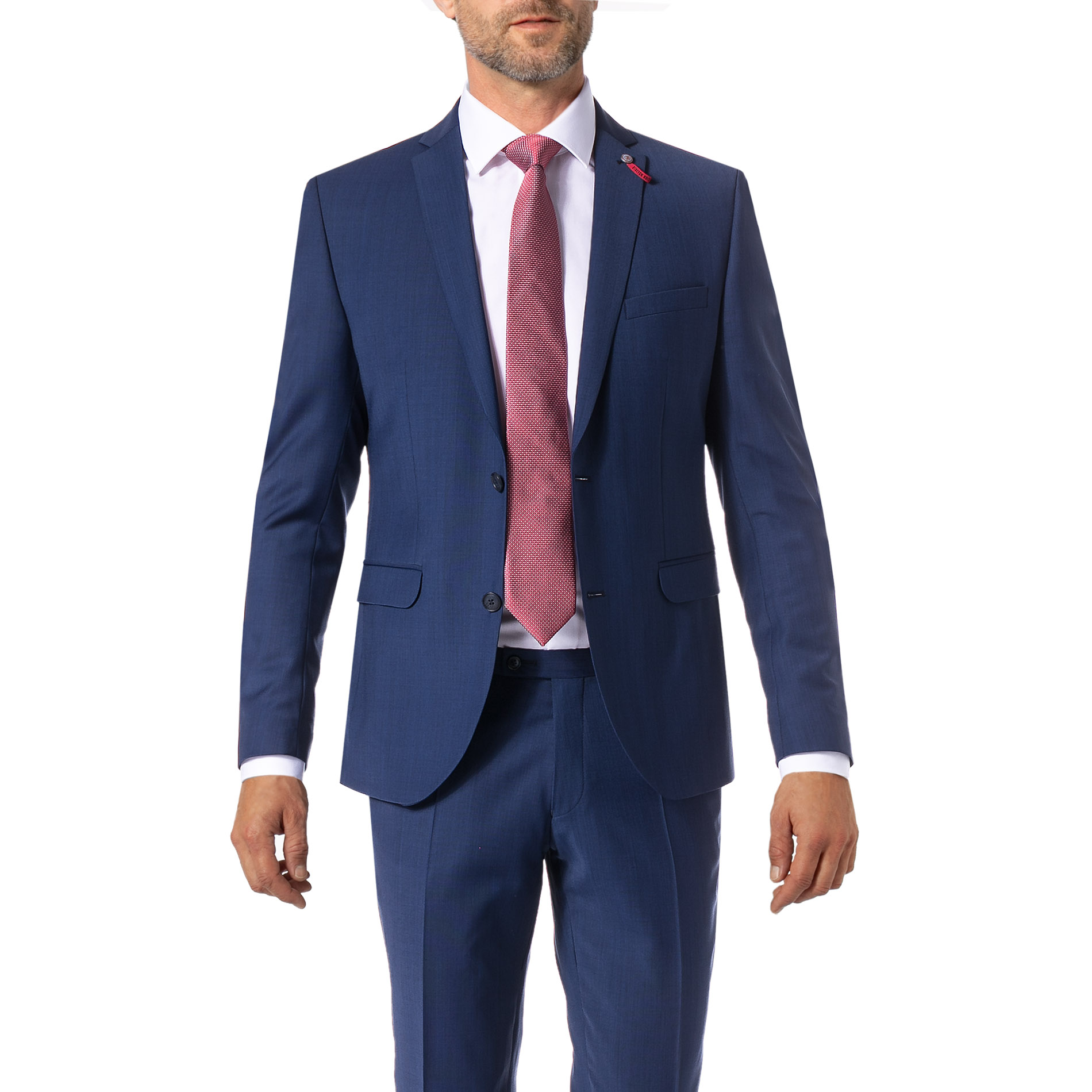 CG Herren Sakko blau Woll-Stretch Slim Fit
