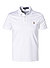 Polo-Shirt, Slim Fit, Baumwoll-Jersey, weiß - weiß