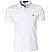 Polo-Shirt, Slim Fit, Baumwoll-Jersey, weiß - weiß
