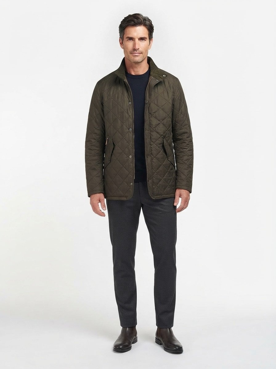 Barbour Jacke Chelsea Sports olive MQU0006OL51, Produktbild 2