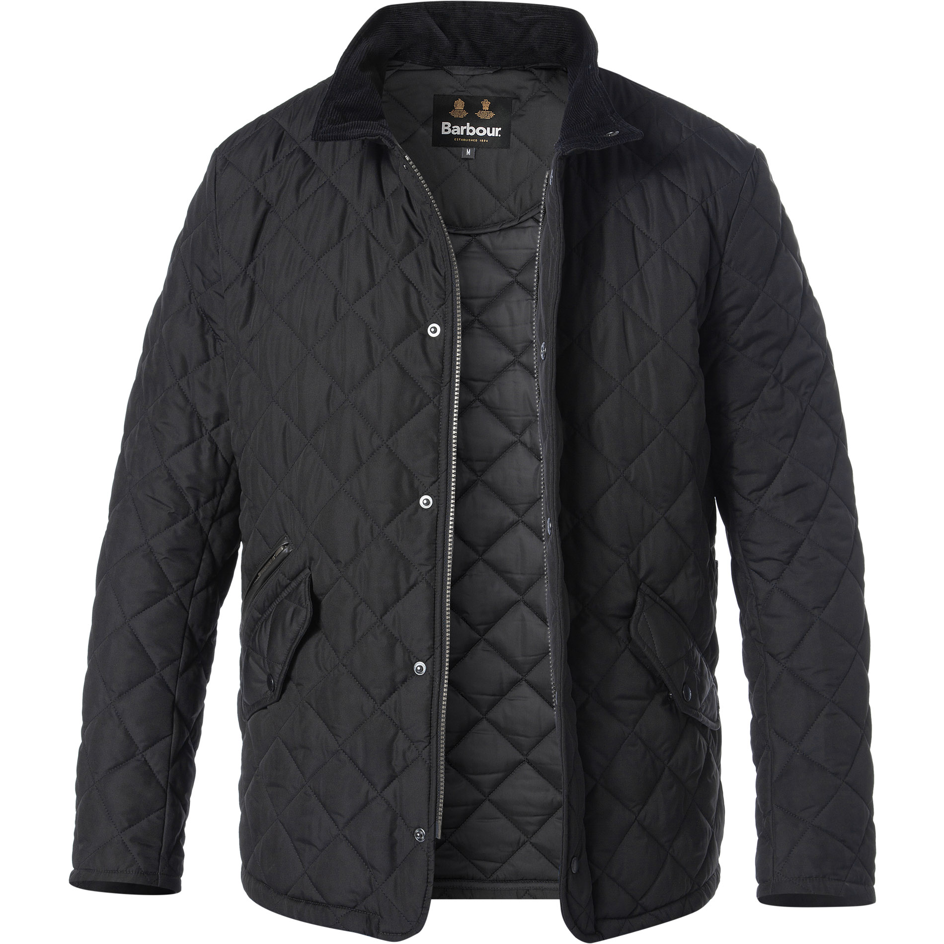 Barbour Herren Jacke schwarz unifarben