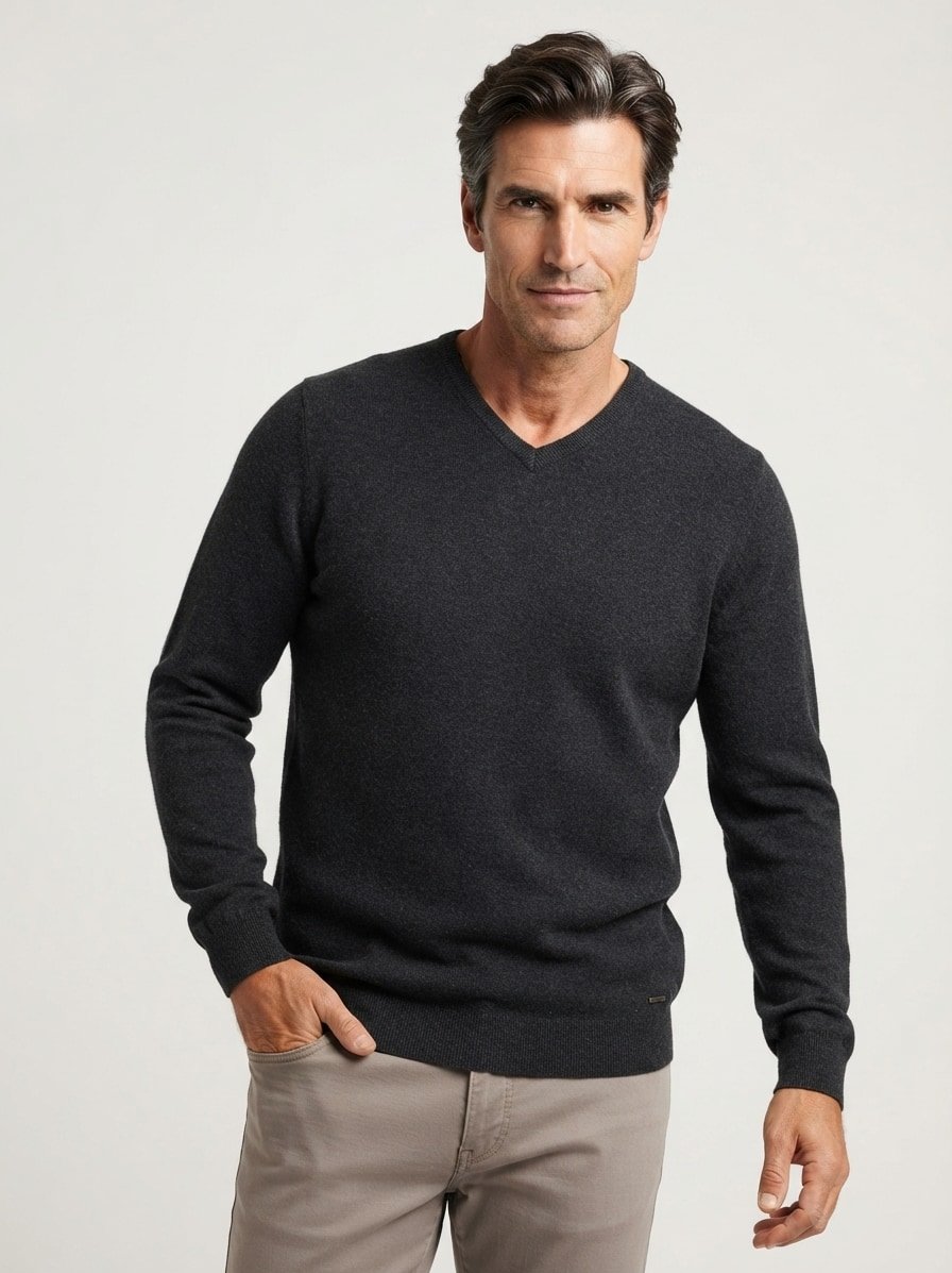 Pullover, Wolle, dunkelgrau