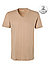 T-Shirts, Body Fit, Baumwolle, camel - hautfarbe