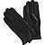 Handschuhe, Lammeder, schwarz - schwarz