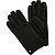 Handschuhe, Lammfell, schwarz - schwarz