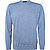 Pullover, Merinowolle, hellblau meliert - kornblumenblau