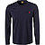 Longsleeeve, Custom Slim Fit, Baumwolle, dunkelblau - nachtblau