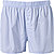 Boxershort, Baumwolle, hellblau meliert - light blue