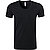 T-Shirt, Baumwolle, schwarz - black