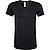 T-Shirt, Baumwolle, schwarz - black