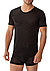 T-Shirt, Baumwolle mercerisiert, schwarz - black