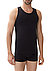 Tanktop, Baumwoll-Stretch, schwarz - black