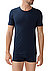 T-Shirt, Baumwoll-Stretch, navy - dunkelblau