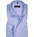 Hemd, Modern Fit, Popeline, Extra langer Arm, hellblau meliert - blau