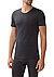 T-Shirt, Wolle-Seide, anthrazit - charcoal