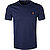 T-Shirt, Custom Slim Fit, Baumwolle, navy - navy