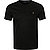 T-Shirt, Custom Slim Fit, Baumwolle, schwarz - schwarz