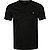 T-Shirt, Custom Slim Fit, Baumwolle, schwarz - schwarz